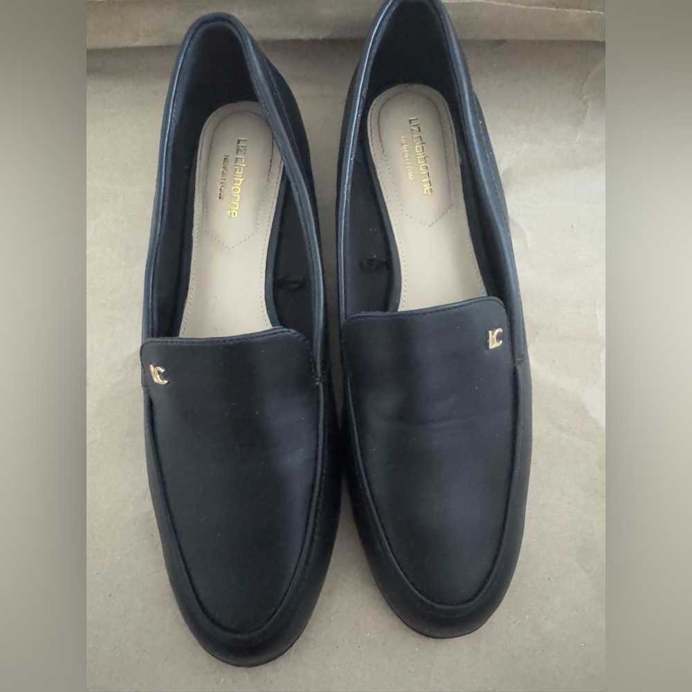Liz Claiborne Black Loafers – Professional Women’s Business Slip-Ons | Size 6